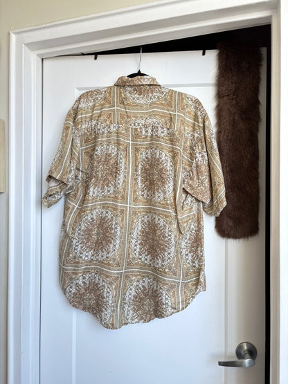 VINTAGE PAISLEY BUTTON DOWN