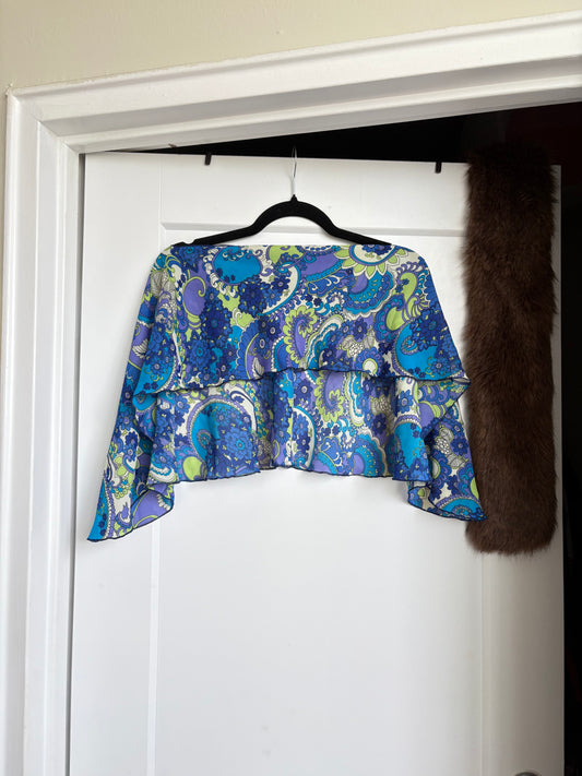 VINTAGE PAISLEY CAPE/PONCHO