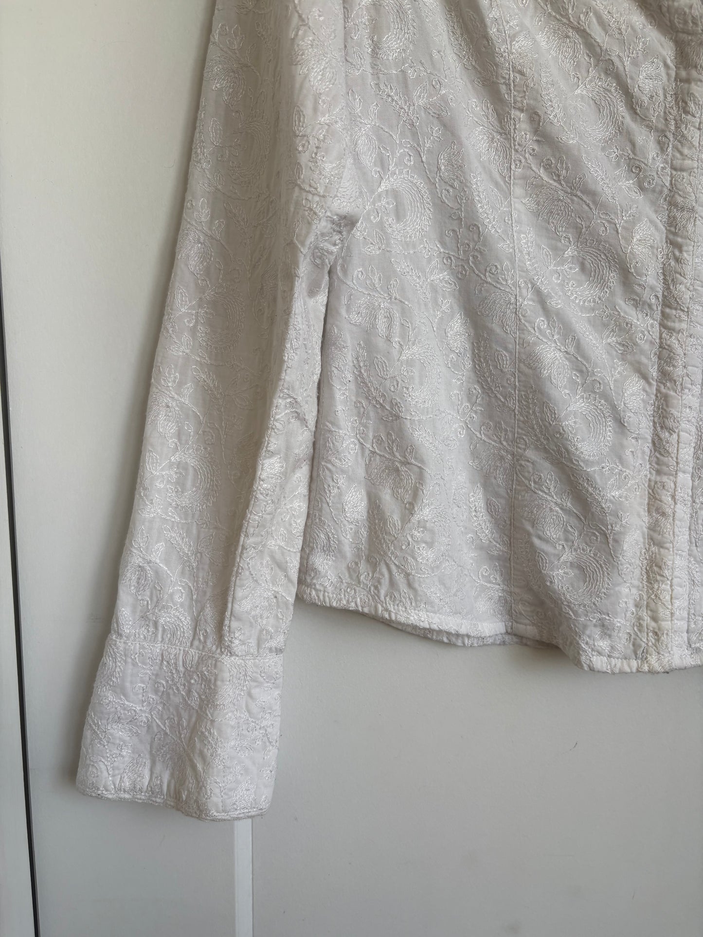 VINTAGE PAISLEY THREAD WORK BLOUSE  - M