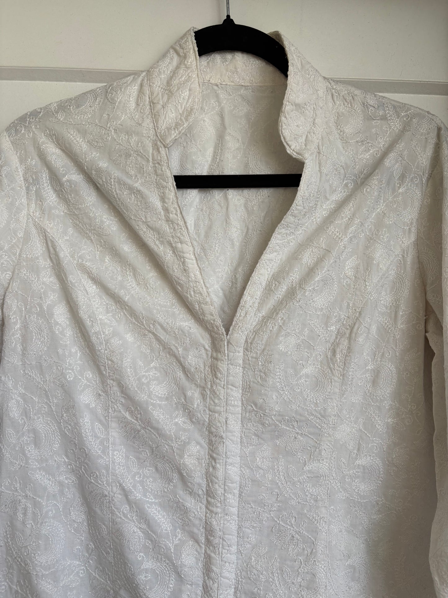 VINTAGE PAISLEY THREAD WORK BLOUSE  - M