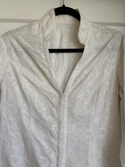 VINTAGE PAISLEY THREAD WORK BLOUSE  - M