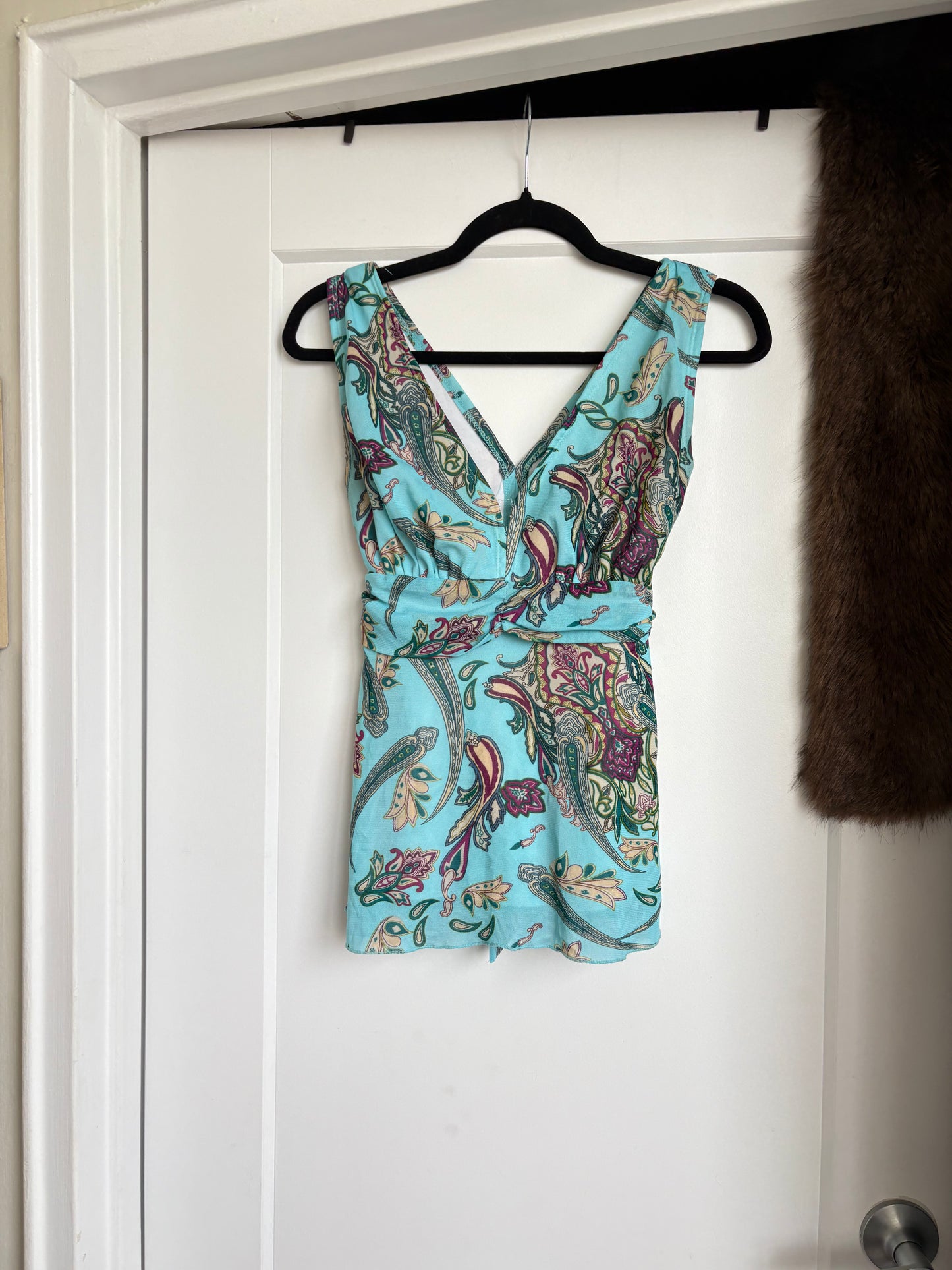VINTAGE PAISLEY Y2K TANK TOP