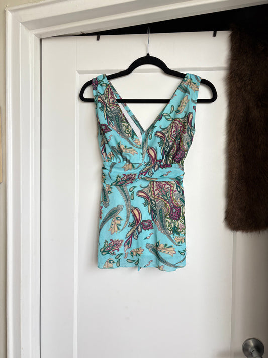 VINTAGE PAISLEY Y2K TANK TOP