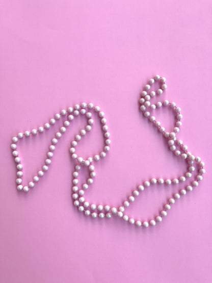 VINTAGE PINK BEADED CHAIN
