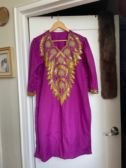 VINTAGE PURPLE SELWAR KAMEEZ SET