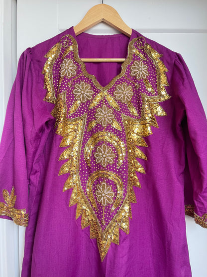 VINTAGE PURPLE SELWAR KAMEEZ SET
