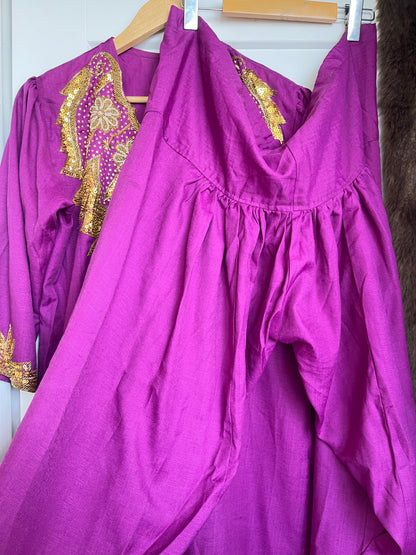 VINTAGE PURPLE SELWAR KAMEEZ SET