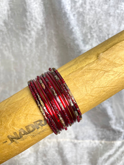 VINTAGE RED BANGLES