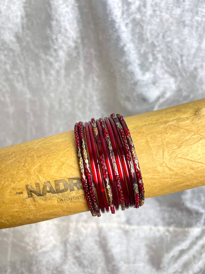 VINTAGE RED BANGLES