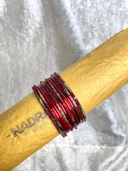 VINTAGE RED BANGLES