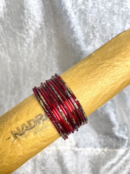 VINTAGE RED BANGLES