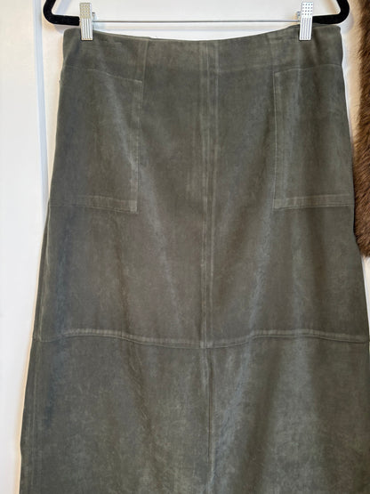 VINTAGE REITMANS SUEDE MAXI SKIRT