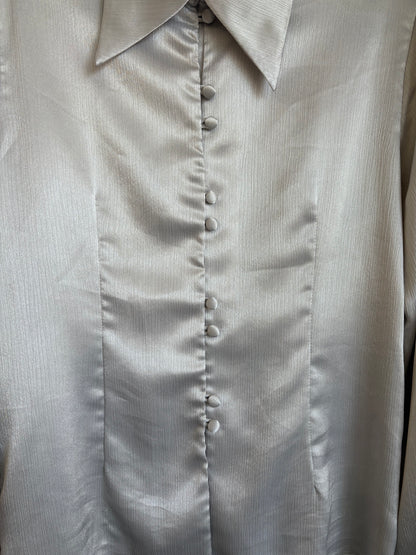VINTAGE SATIN BLOUSE - M