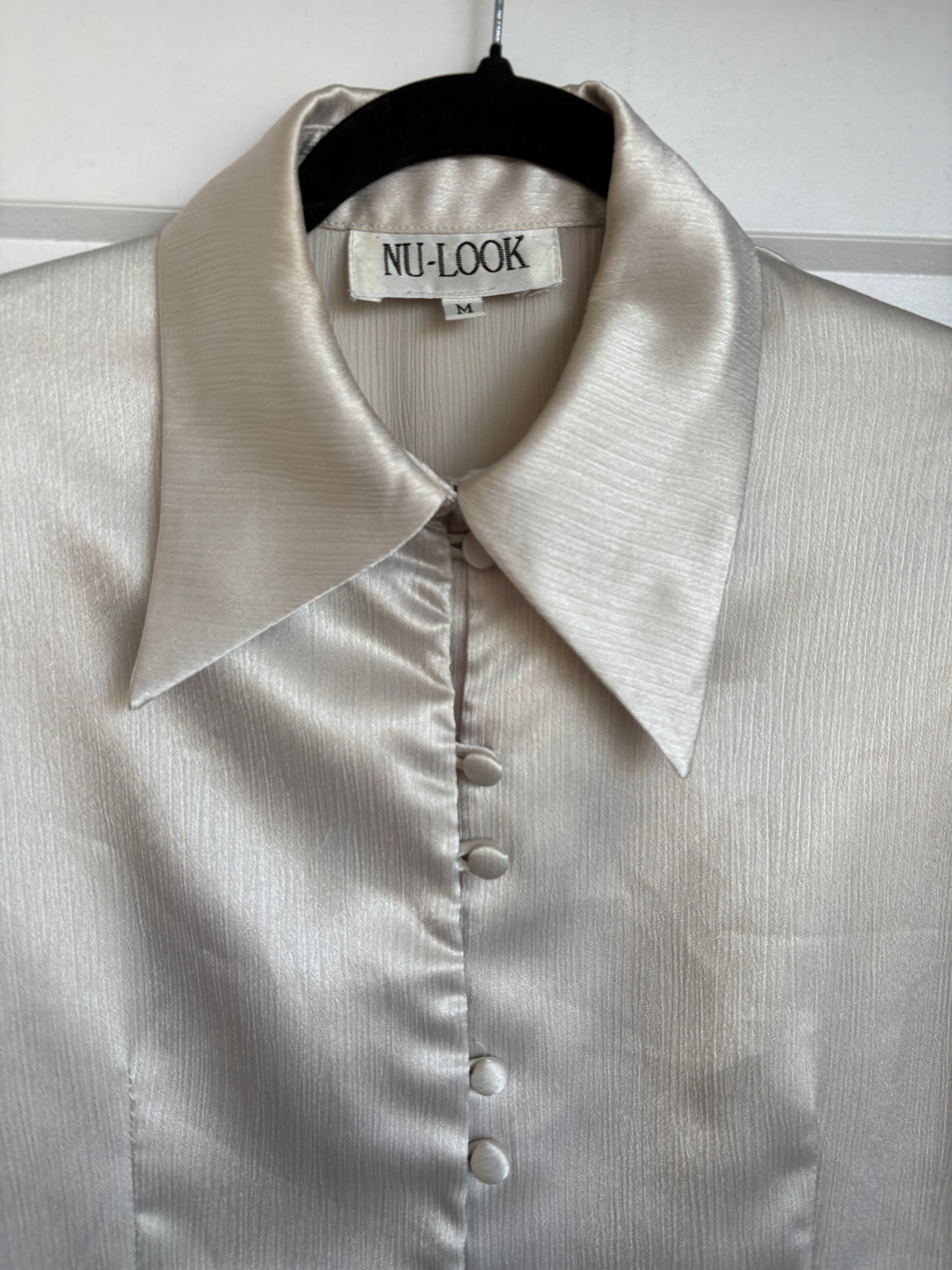 VINTAGE SATIN BLOUSE - M