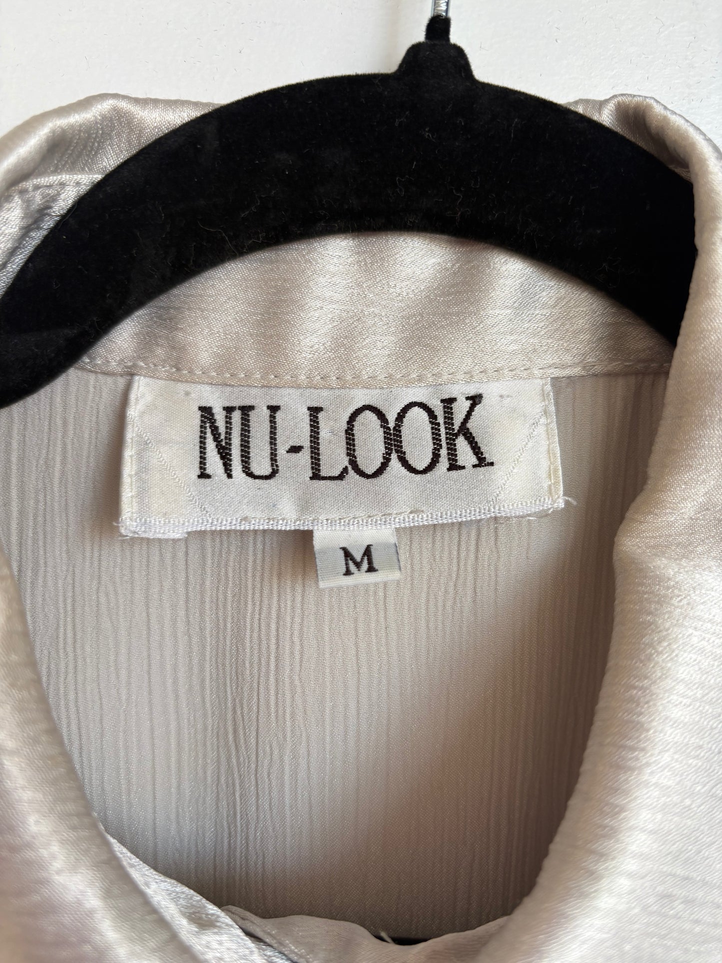 VINTAGE SATIN BLOUSE - M