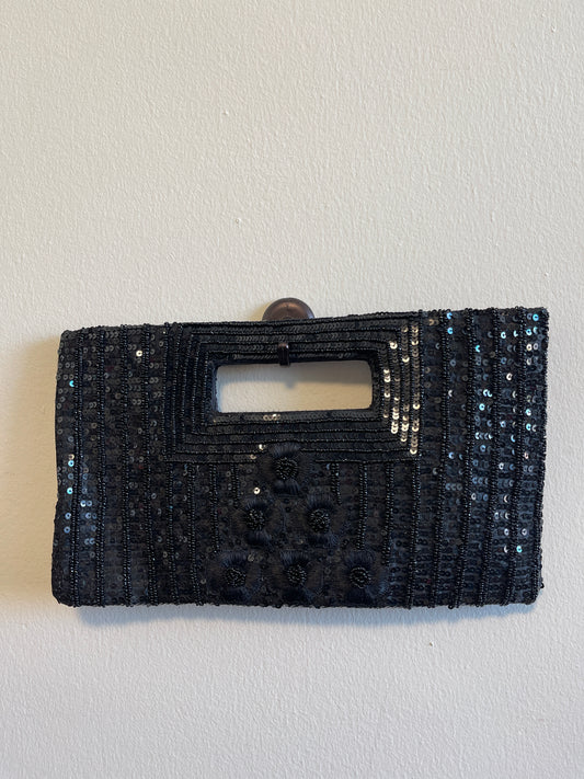 VINTAGE SEQUIN CLUTCH BAG