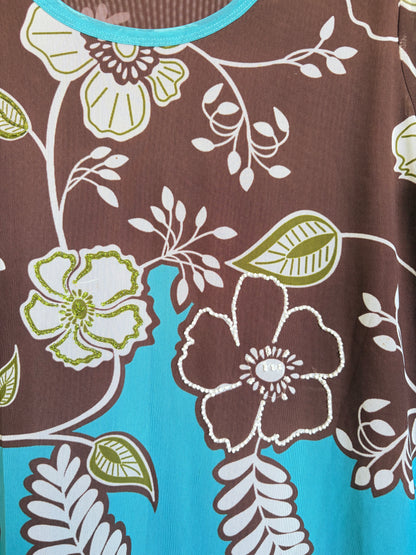 VINTAGE SHEER FLORAL TOP