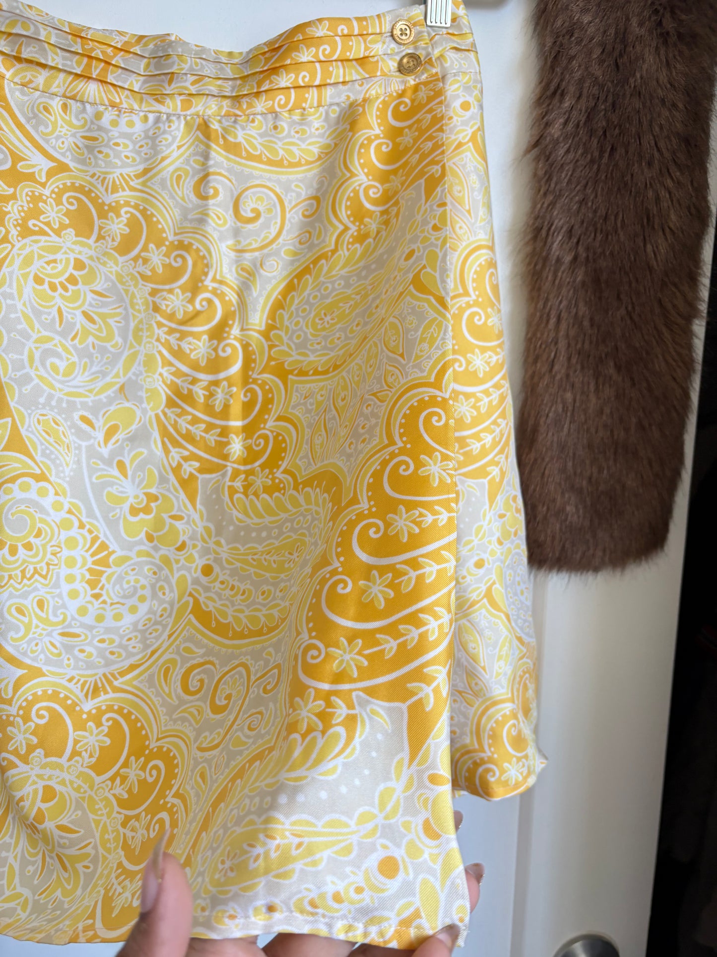 VINTAGE SILK LILLY PULITZER MINI SKIRT - 8