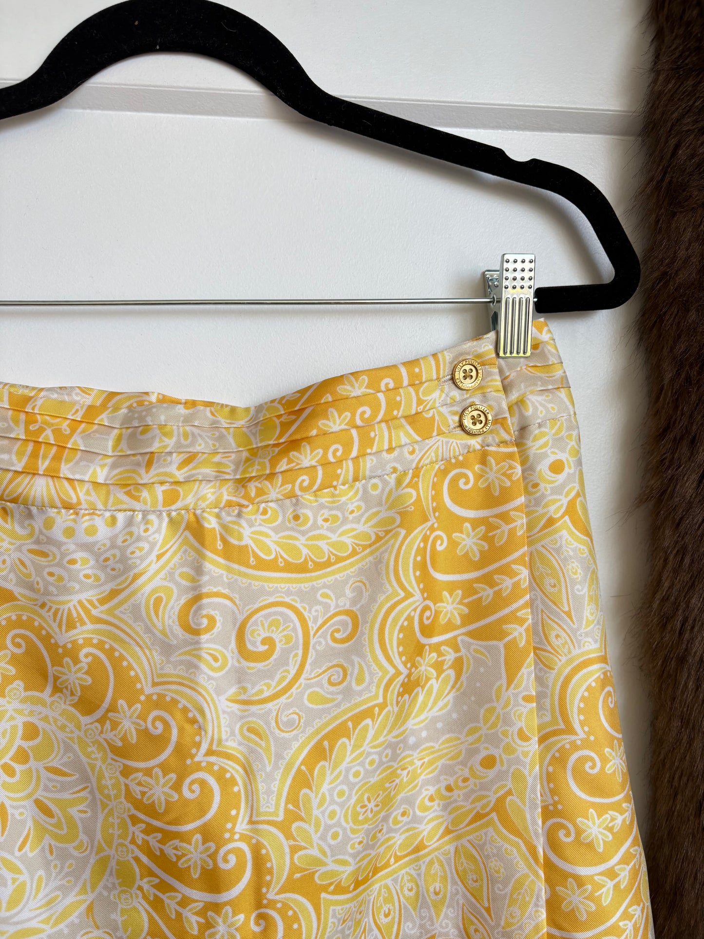 VINTAGE SILK LILLY PULITZER MINI SKIRT - 8