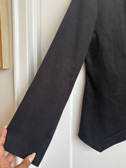 VINTAGE SUEDE LONG SLEEVE TOP