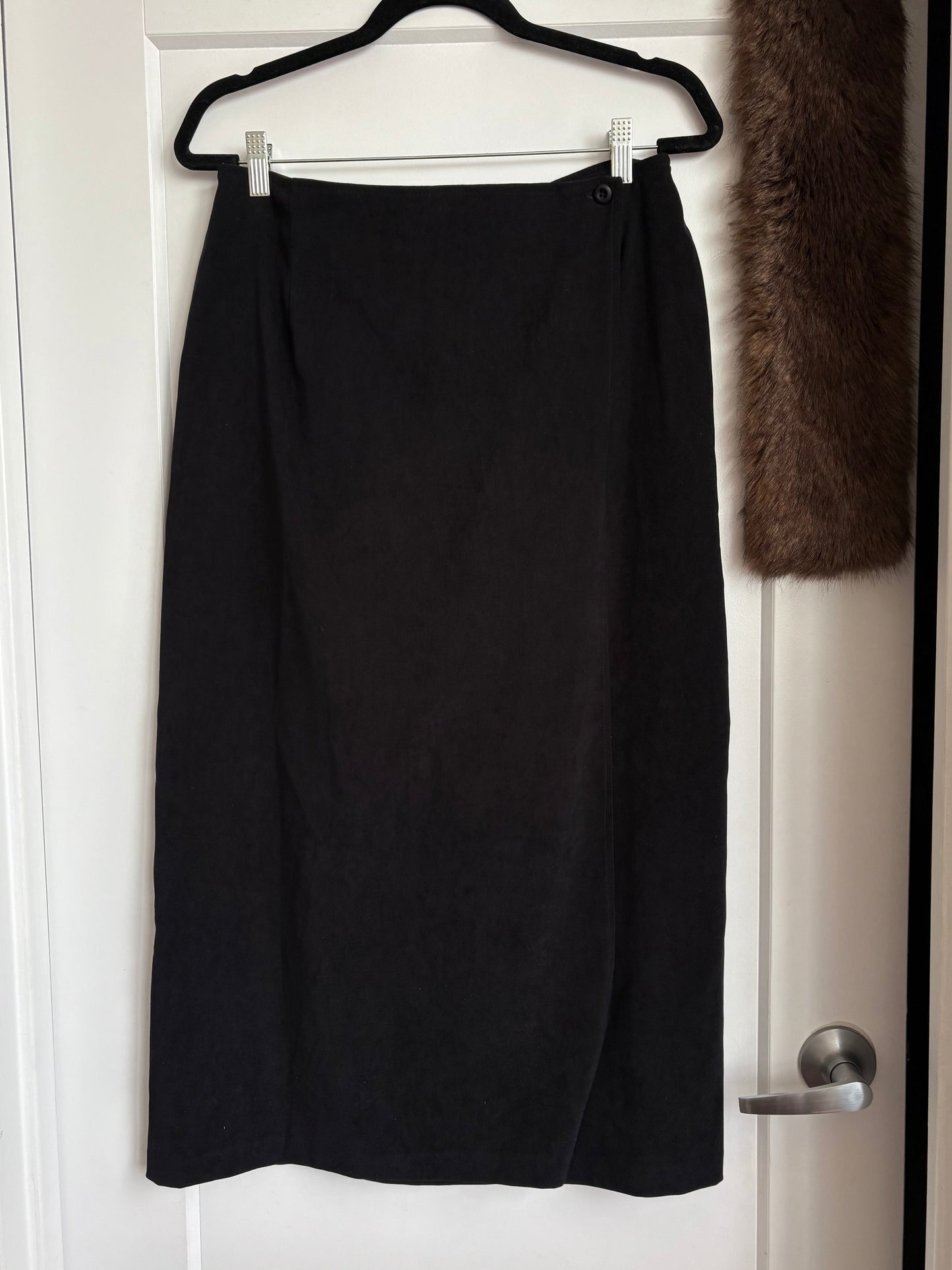 VINTAGE SUEDE WRAP SKIRT