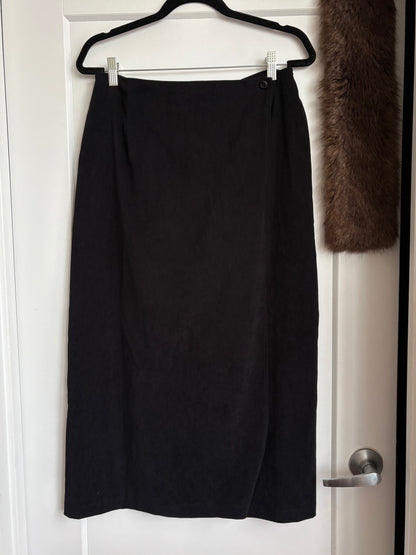 VINTAGE SUEDE WRAP SKIRT