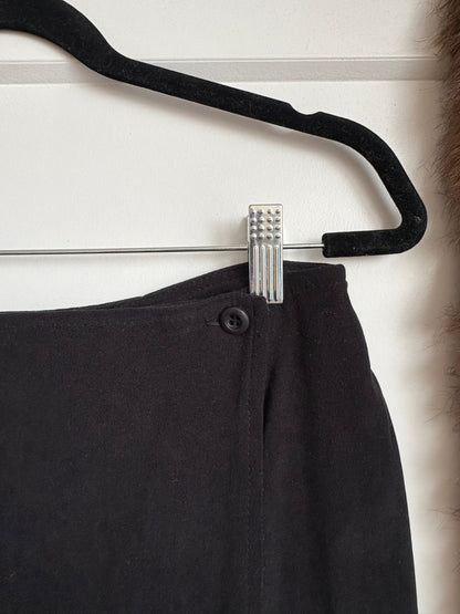 VINTAGE SUEDE WRAP SKIRT
