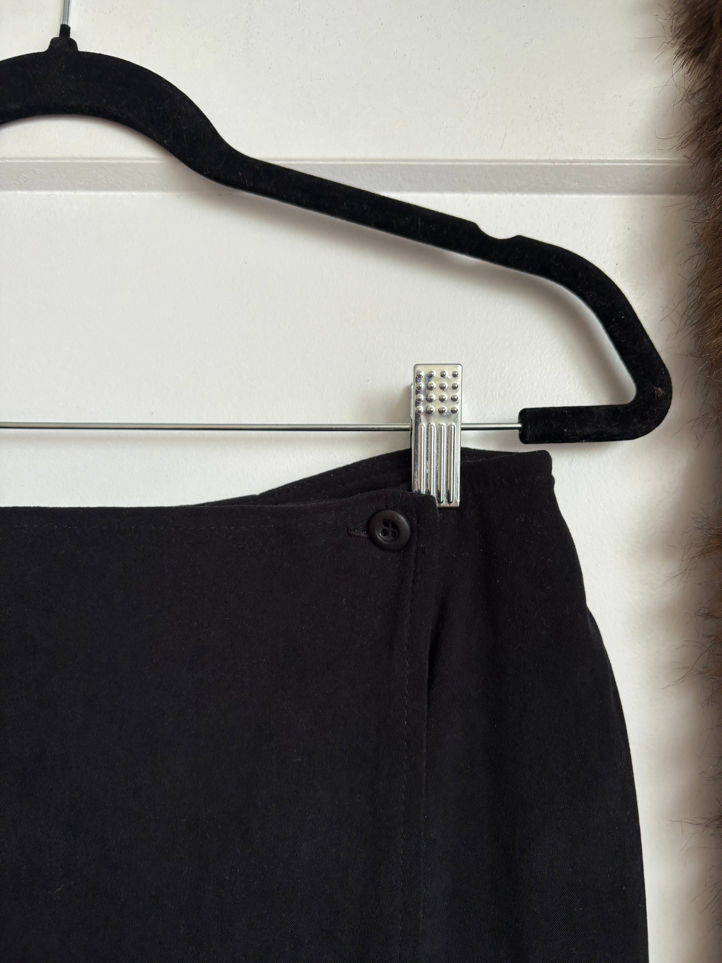 VINTAGE SUEDE WRAP SKIRT