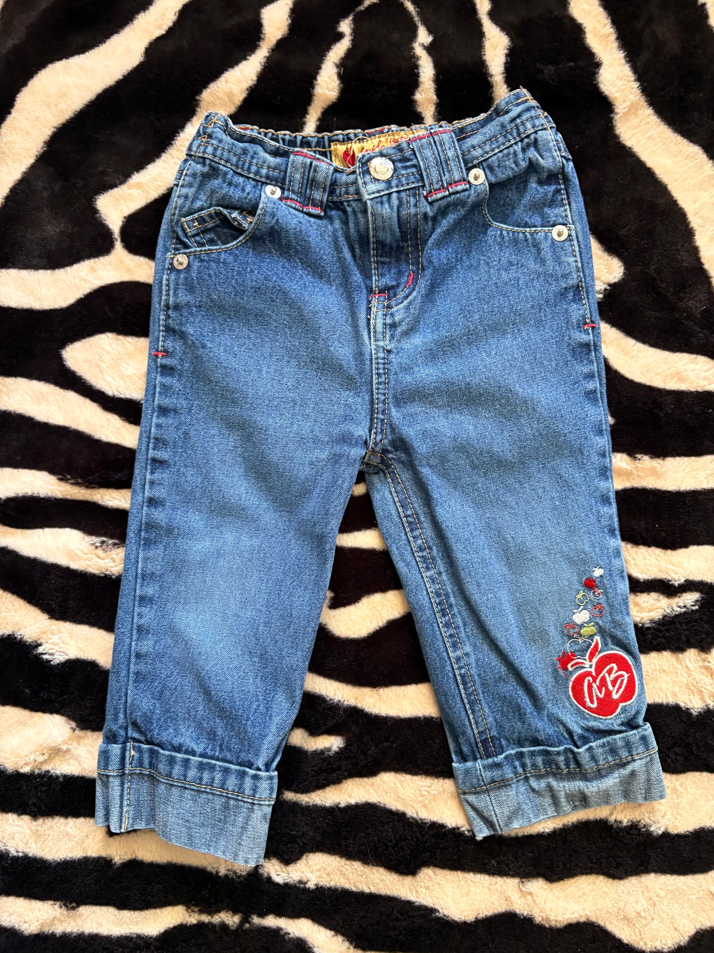 VINTAGE TODDLERS APPLE BOTTOMS JEANS  - 24M