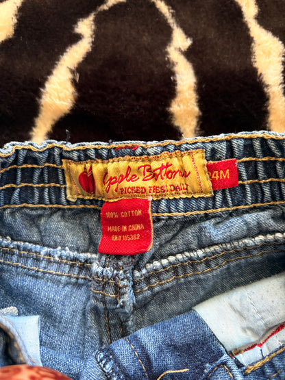 VINTAGE TODDLERS APPLE BOTTOMS JEANS  - 24M