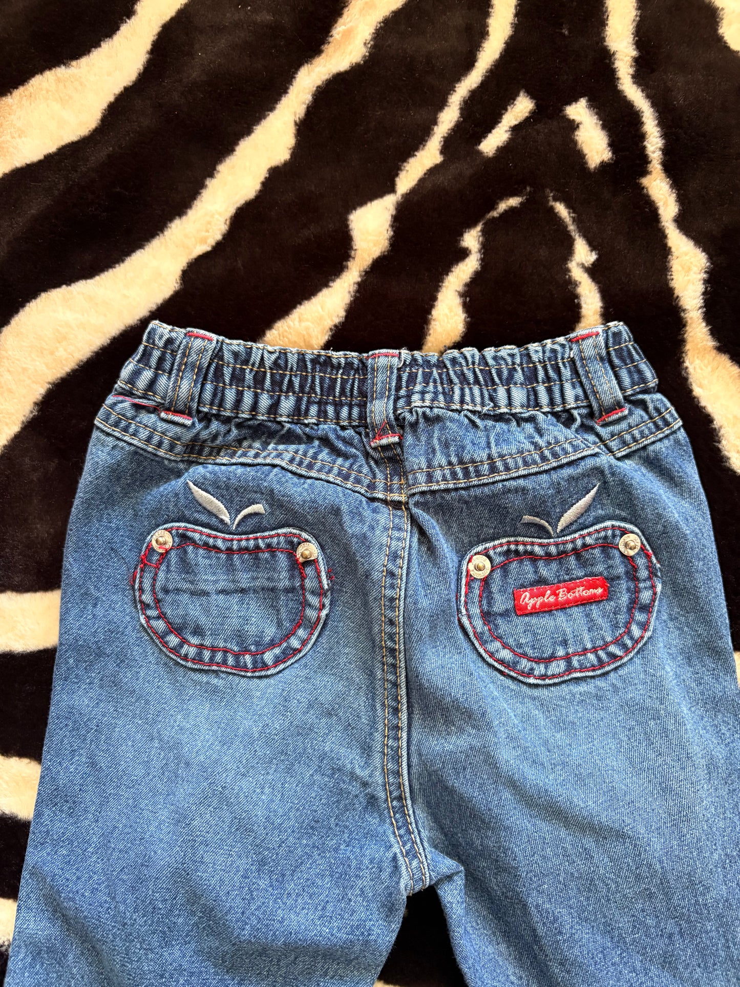 VINTAGE TODDLERS APPLE BOTTOMS JEANS  - 24M