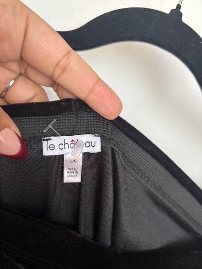 VINTAGE VELVET MAXI SKIRT - L