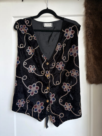 VINTAGE VELVET VEST
