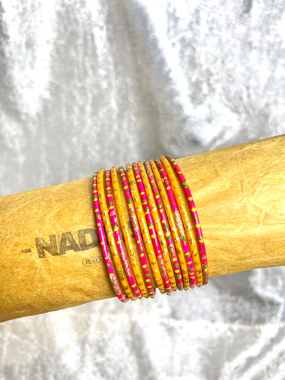 VINTAGE YELLOW AND PINK