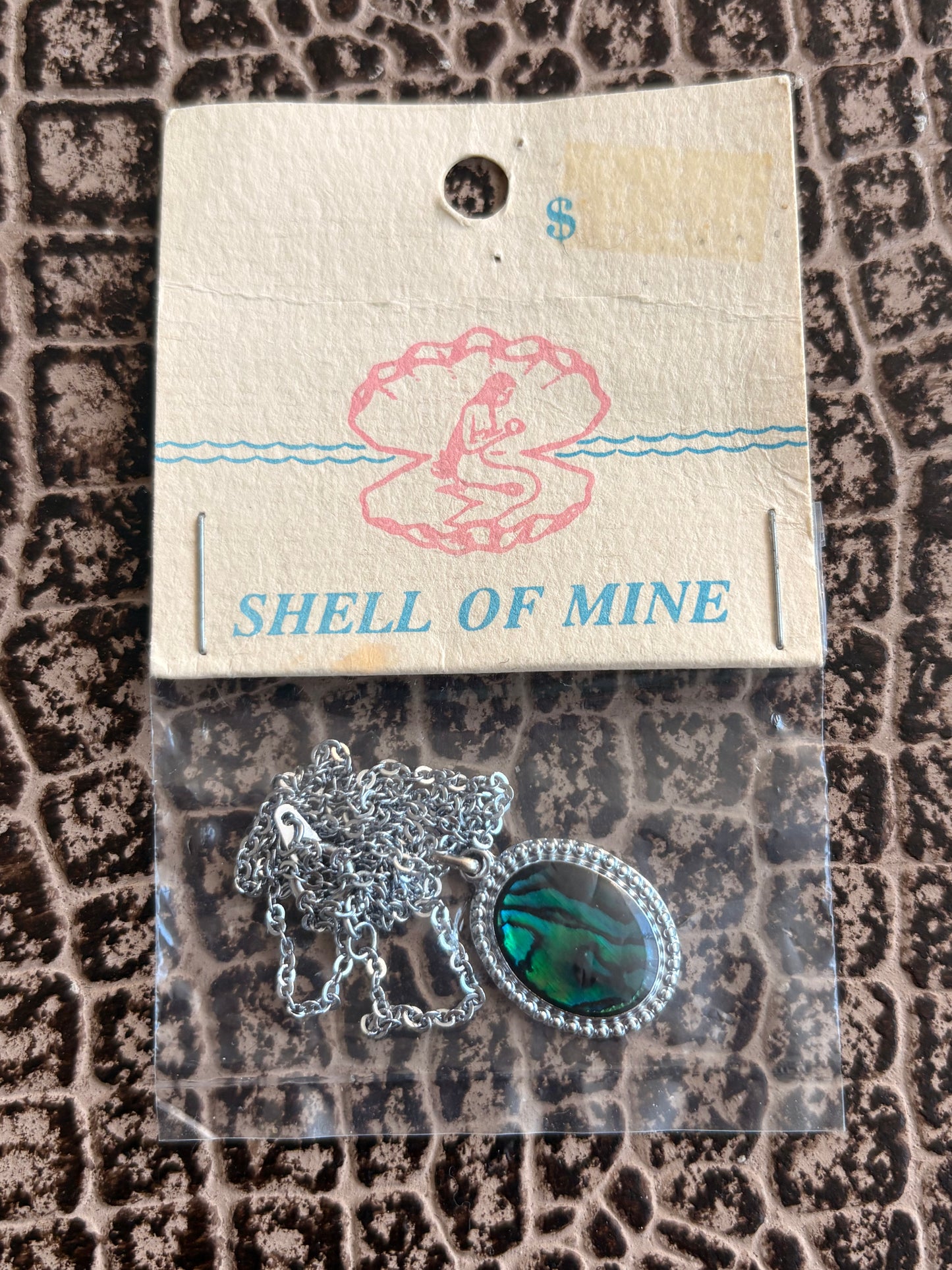 VINTAGE/DEADSTOCK SHELL OF MINE ABALONE NECKLACE