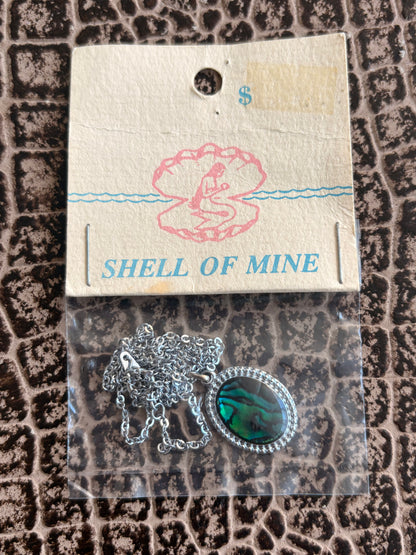 VINTAGE/DEADSTOCK SHELL OF MINE ABALONE NECKLACE