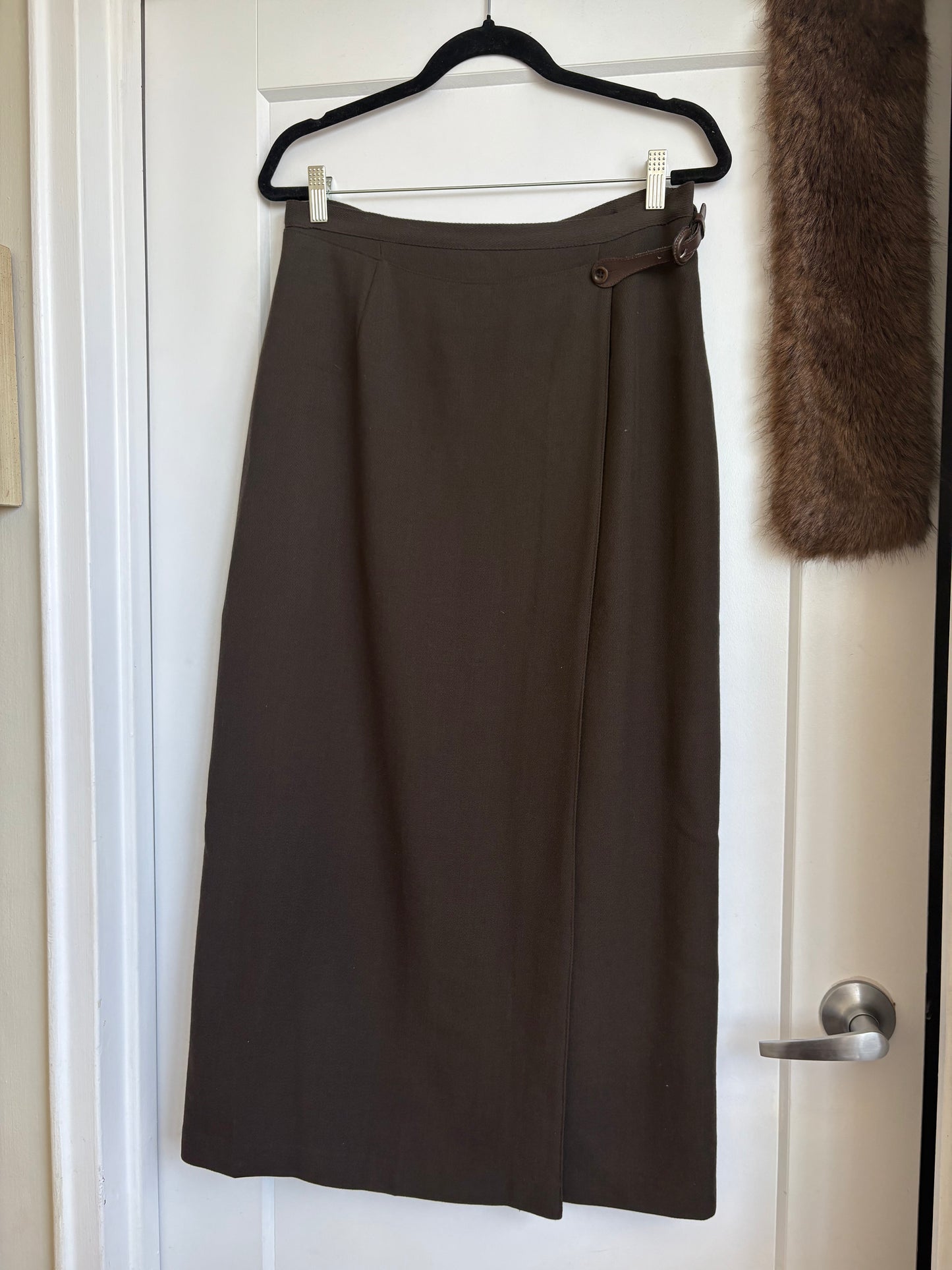 WOOL MAXI SKIRT - 12