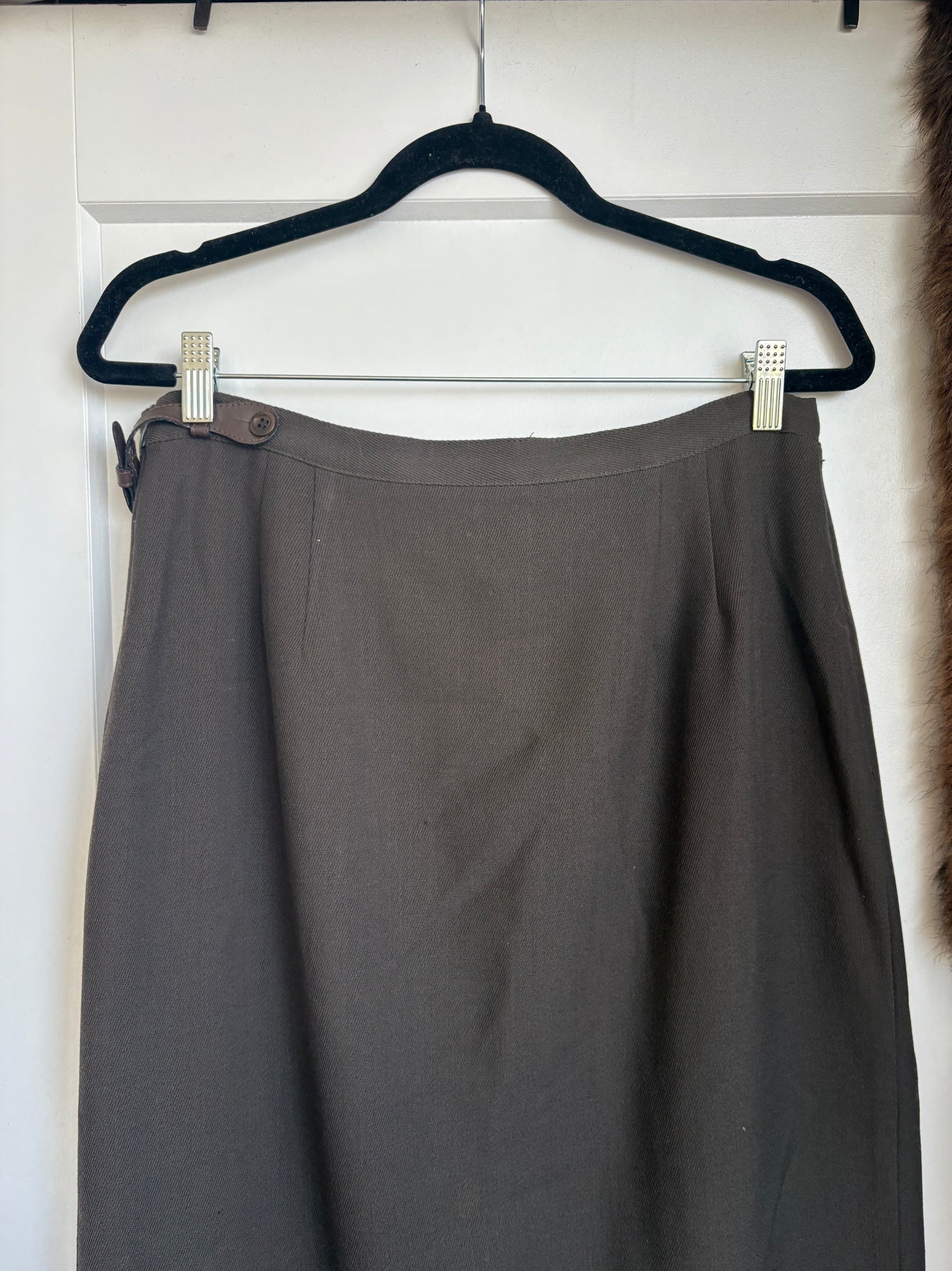 WOOL MAXI SKIRT - 12