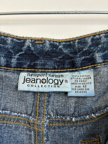 Y2K MAXI DENIM SKIRT - S