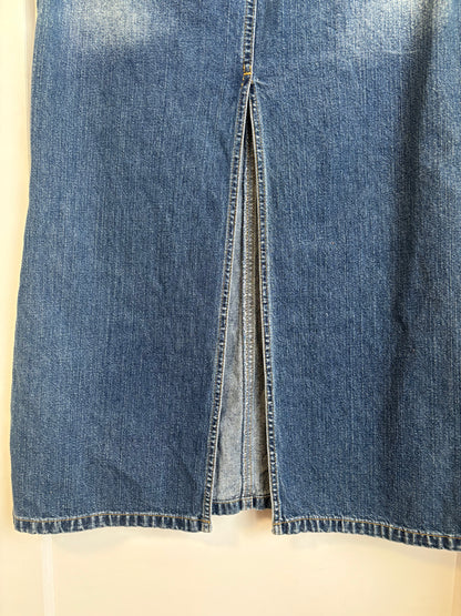 Y2K MAXI DENIM SKIRT - S