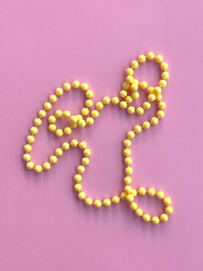 YELLOW BEADED CHAIN
