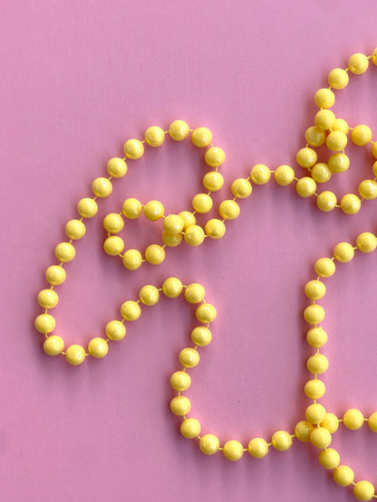YELLOW BEADED CHAIN