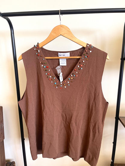 LANA LEE KNIT SLEEVELESS TOP